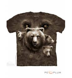 футболка The Mountain Футболка с медведем Bear Eyes