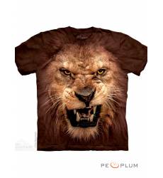 футболка The Mountain Футболка со львом Big Face Roaring Lion