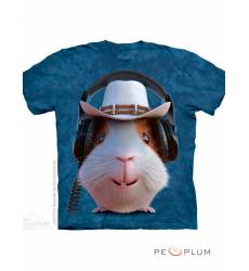 футболка The Mountain Футболка с изображением грызуна Guinea Pig Cowboy
