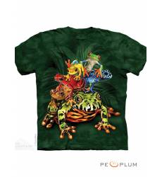 футболка The Mountain Футболка с картинкой рептилии/амфибии Frog Pile