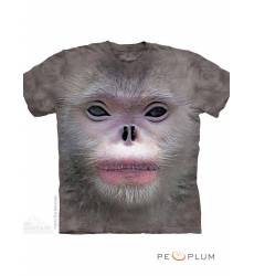 футболка The Mountain Футболка с обезьяной Big Face Snub Nose Monkey