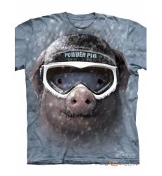 футболка The Mountain Футболка с мордой свиньи Powder Pig
