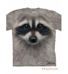 футболка The Mountain Футболка с изображением животных Raccoon Face