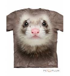 футболка The Mountain Футболка с изображением животных Ferret Face