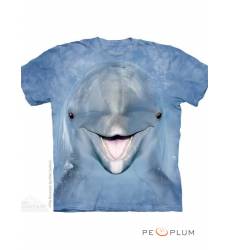 футболка The Mountain Футболка с дельфином Dolphin Face