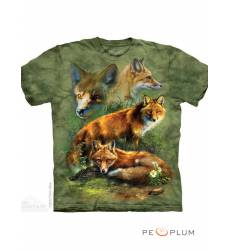 футболка The Mountain Футболка с изображением лисицы Red Fox Collage