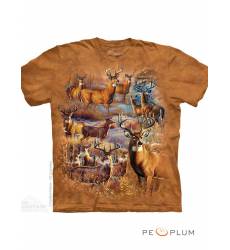 футболка The Mountain Футболка с оленем/лосём Hunters Paradise Collage