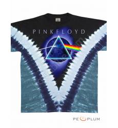 футболка Liquid Blue Футболка рок-группы Pink Floyd Pyramid Vdye