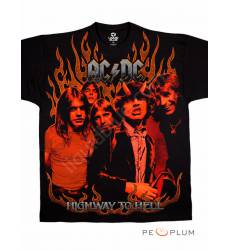 футболка Liquid Blue Футболка рок-группы AC/DC Hell Ride