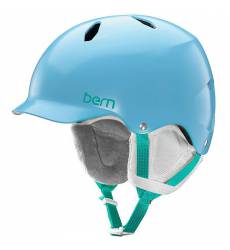 Шлем для сноуборда детский Bern EPS Bandita Satin Light Blue/White Liner Eps Bandita