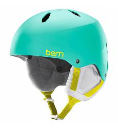 Шлем для сноуборда детский Bern Snow EPS Diabla Satin Aqua Green/White Liner Snow Eps Diabla