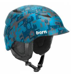 Шлем для сноуборда детский Bern Snow Zipmold Camino Matte Blue Camo Print/Black Liner Snow Zipmold Camino