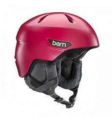 Шлем для сноуборда женский Bern Bristow Satin Cranberry Red/Black Canvas Liner Bristow