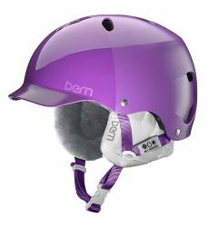 Шлем для сноуборда женский Bern Snow Hardhat Lenox Satin Purple Hatstyle/White Liner Snow Hardhat Lenox Satin