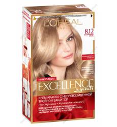 LOreal Paris Краска для волос Excellence, оттенок 8.12, Мистический блонд, 270 мл LOreal Paris Краска для волос Excellence, оттен