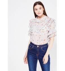 Блуза LOST INK PRINTED FRILL LAYER TOP