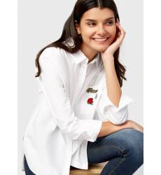 блузка OSTIN Рубашка с карманом из хлопка