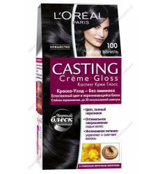 LOreal Paris Краска для волос Casting Creme Gloss, оттенок 100, Черная ваниль, 254 мл LOreal Paris Краска для волос Casting Creme Glos