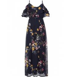 длинное платье bonprix Макси-платье с цветочным принтом и вырезами в обла