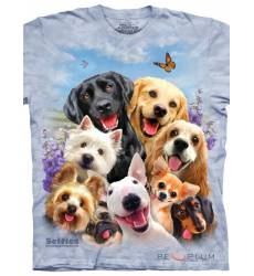 футболка The Mountain Футболка с собакой Dogs Selfie