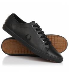 Кеды кроссовки низкие Fred Perry Kingston Leather Black Kingston Leather