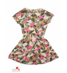 Платье Benetton для девочки, цвет мультиколор 37155855