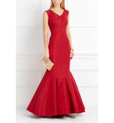 Красное платье-годе из шелка Красное платье-годе из шелка