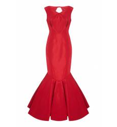 Красное платье-годе из шелка Красное платье-годе из шелка