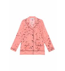 Розовая блузка из шелка с принтом Розовая блузка из шелка с принтом