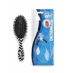 Расческа Wet Brush для спутанных волос (черно-белые полоски)