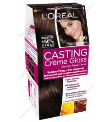 LOreal Paris Краска для волос Casting Creme Gloss, оттенок 400, Каштан, 254 мл LOreal Paris Краска для волос Casting Creme Glos