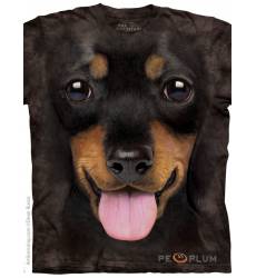 футболка The Mountain Футболка с собакой Big Face DACHSHUND PUPPY