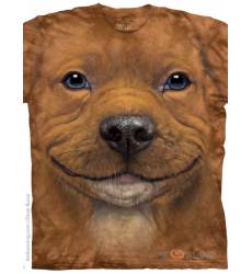 футболка The Mountain Футболка с собакой Big Face PITBULL PUPPY