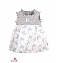 Платье Gulliver для девочки, цвет серый, молочный 38443170