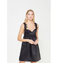 Платье LOST INK LACE TRIM FIT AND FLARE SATIN DRESS