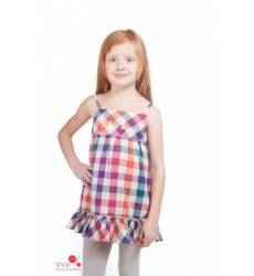 Платье Le Petit Marcel для девочки, цвет фиолетовый, оранжевый, розовый 39041718