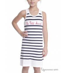 Платье Le Petit Marcel для девочки, цвет белый, темно-синий 39041751