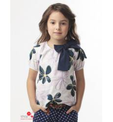 Блуза Vilatte для девочки, цвет розовый, синий 39041772