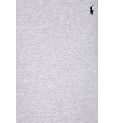 Хлопковый свитшот серый с логотипом Хлопковый свитшот серый с логотипом