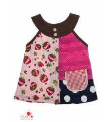 Сарафан Cookies Sheep для девочки, цвет розовый, черный 39085116