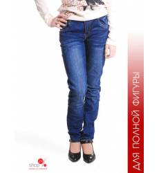 Узкие джинсы, крой для полной фигуры Million X для девочки, цвет темно-синий 39085762