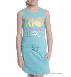 Платье Le Petit Marcel для девочки, цвет бирюзовый 39085895