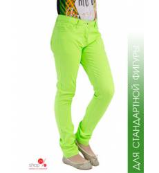 Узкие джинсы, крой для стандартной фигуры Million X для девочки, цвет зеленый неон 39085915