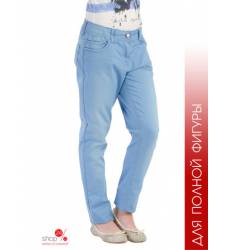 Узкие джинсы, крой для полной фигуры Million X для девочки, цвет голубой 39085920