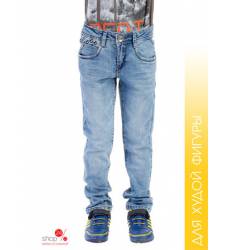 Узкие джинсы, крой для худой фигуры Million X для мальчика, цвет синий 39085943