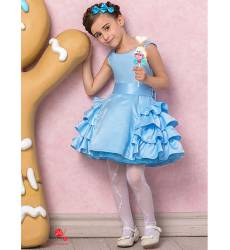 Платье Perlitta для девочки, цвет голубой 39102089