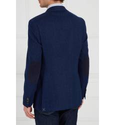 пиджак Canali Синий шерстяной пиджак