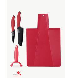 Набор кухонных принадлежностей, 4 предмета Peterhof, цвет красный 39404164