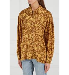 Шелковая блузка с принтом (80-е) Шелковая блузка с принтом (80-е)