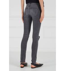 джинсы Balenciaga Серые джинсы с разрывом